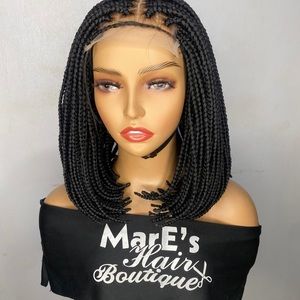 Women braided bob wig hand made with adjustable band to fit,we can customize any